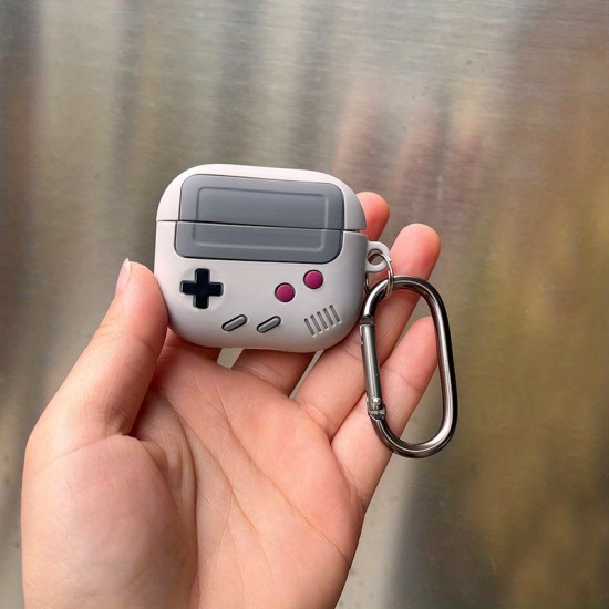 1pc Game Console Design Earphone Protective Case With Keychain For Airpods 1/2/3 Pro, Christmas Gift For Women/Kids/Children/Men/Adults