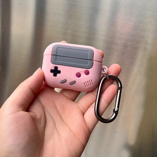 1pc Game Console Design Earphone Protective Case With Keychain For Airpods 1/2/3 Pro, Christmas Gift For Women/Kids/Children/Men/Adults
