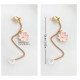 2 Pcs Chrysanthemum-style Headphones - Keep You Safe! Loss-proof Earring Wireless Earphones Protect The Ear Holder Chain With Non-porous Ear Clips